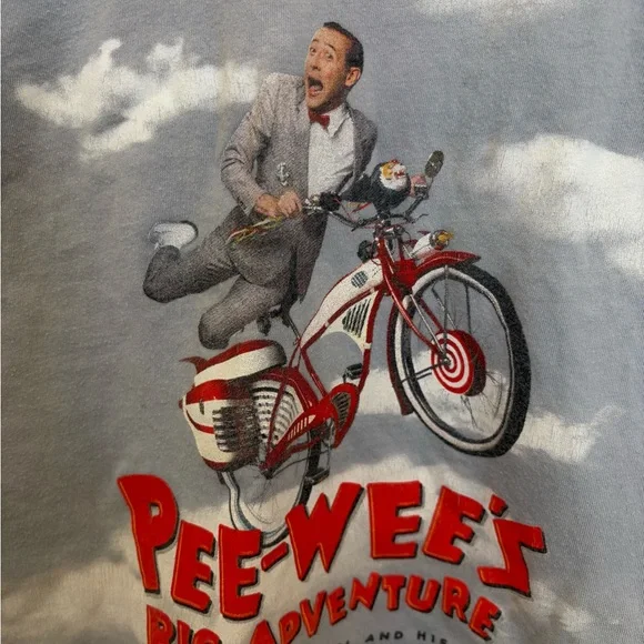 Pee weed big adventure tour Tee 2020 crop top- Light Blue - Picture 2 of 5